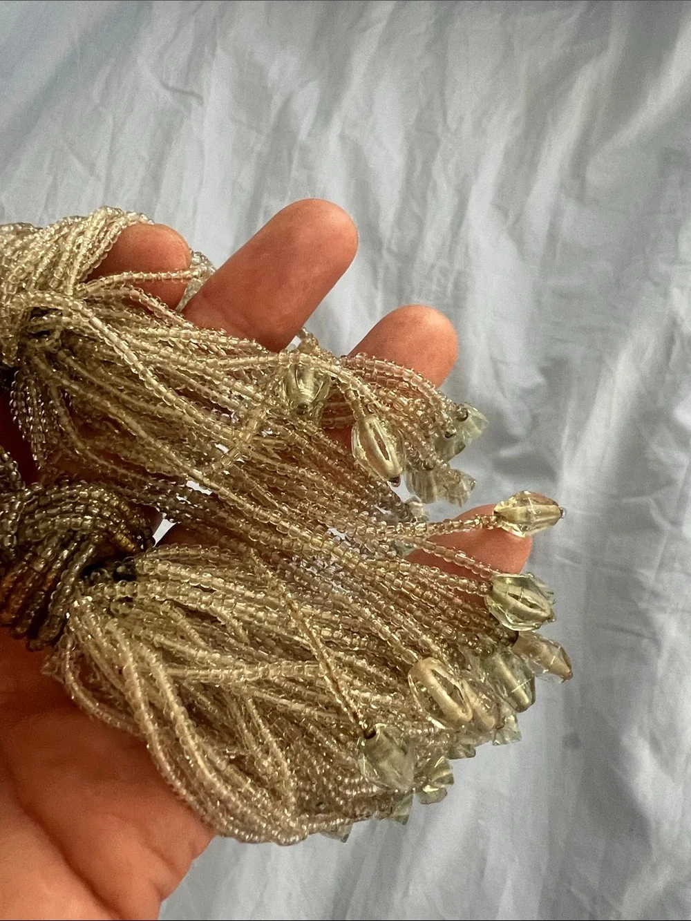Beaded Gold Curtain Tiebacks - Luxe Decorative Drapery Tassels